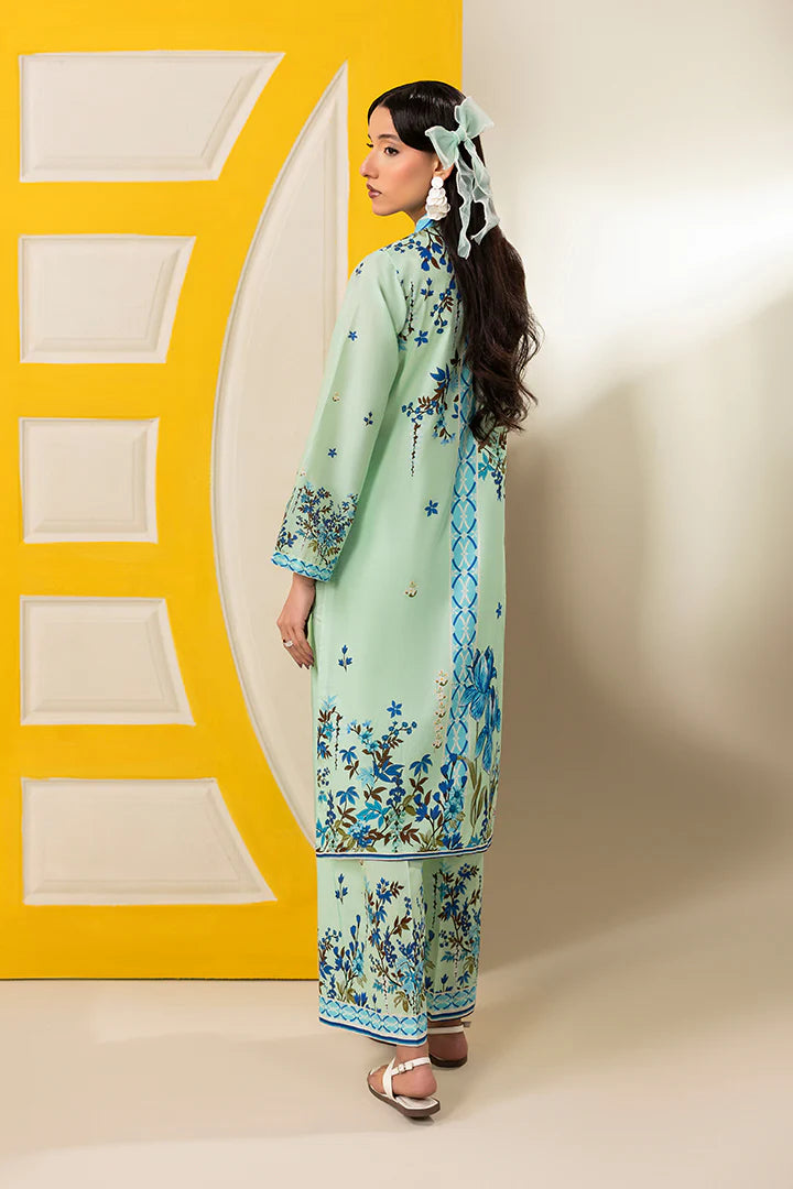 Premium Soft Mint Green Lawn Suit