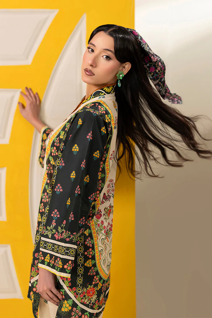 Premium Forest Green & Cream Printed Lawn Suits