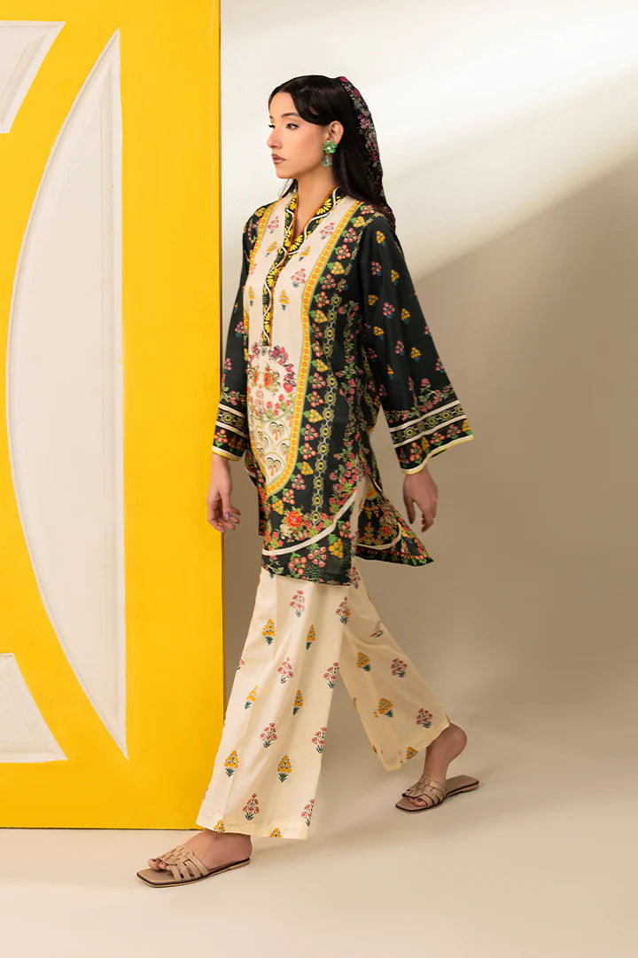 Premium Forest Green & Cream Printed Lawn Suits