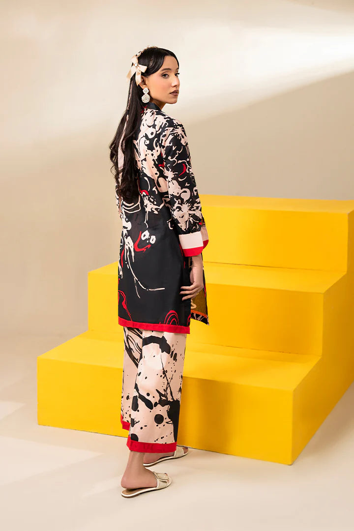 Premium Black & Cream Printed Lawn Suits